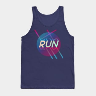 run neon lines Tank Top